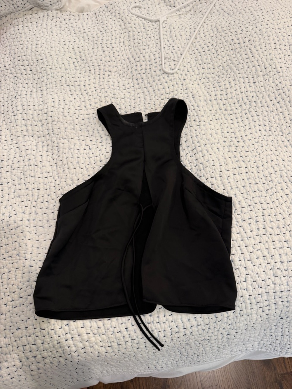 Lioness Black Open-Back Halter Top